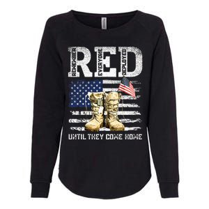 Red Friday Remember Everyone Deployed Every Friday Veterans Womens California Wash Sweatshirt