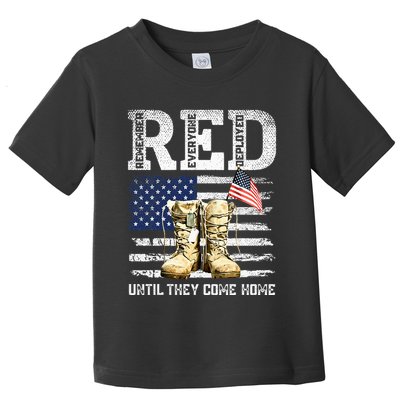 Red Friday Remember Everyone Deployed Every Friday Veterans Toddler T-Shirt