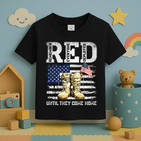 Red Friday Remember Everyone Deployed Every Friday Veterans Toddler T-Shirt