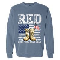 Red Friday Remember Everyone Deployed Every Friday Veterans Garment-Dyed Sweatshirt