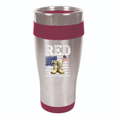 Red Friday Remember Everyone Deployed Every Friday Veterans 16oz Travel Tumbler