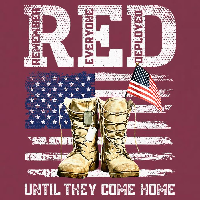 Red Friday Remember Everyone Deployed Every Friday Veterans 16oz Travel Tumbler