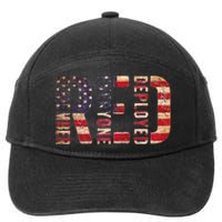 Red Fridays Remember Everyone Deployed American Flag 7-Panel Snapback Hat