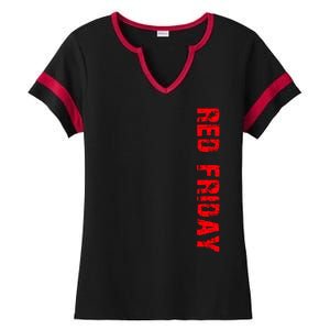 RED Friday Ladies Halftime Notch Neck Tee