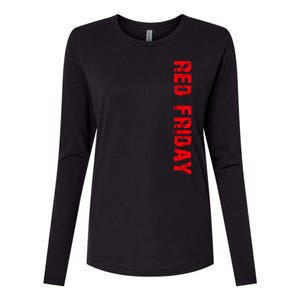 RED Friday Womens Cotton Relaxed Long Sleeve T-Shirt