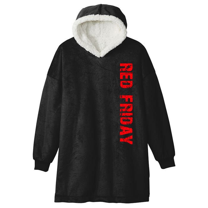 RED Friday Hooded Wearable Blanket