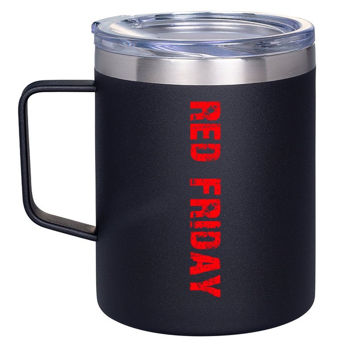 RED Friday 12oz Stainless Steel Coffee Mug