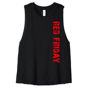 RED Friday Women's Racerback Cropped Tank