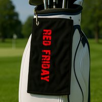 RED Friday Golf Towel