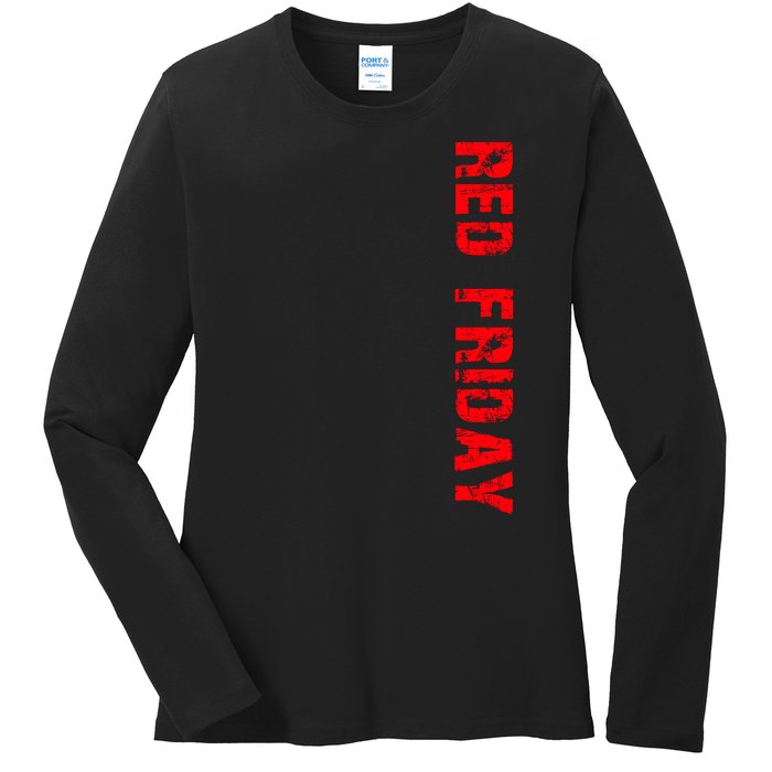 RED Friday Ladies Long Sleeve Shirt