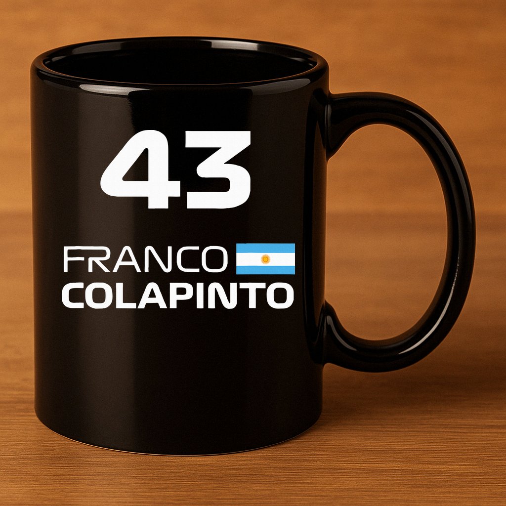 Races Formula Racing Franco Colapinto 11oz C Handle Ceramic Mug