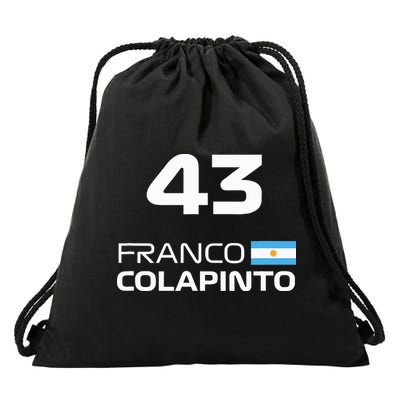 Races Formula Racing Franco Colapinto Drawstring Bag