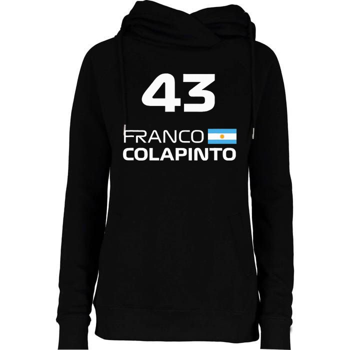 Races Formula Racing Franco Colapinto Womens Funnel Neck Pullover Hood