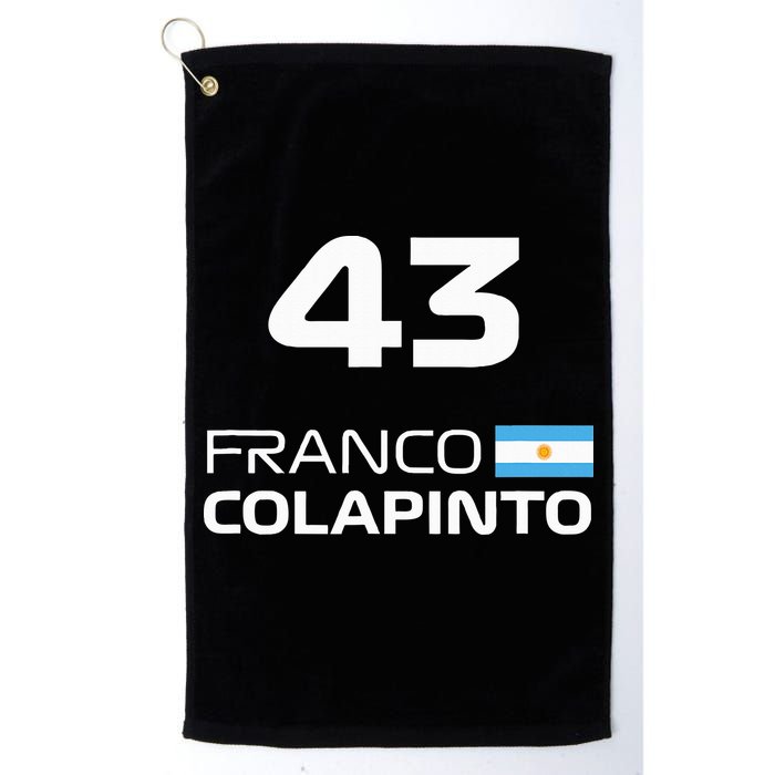 Races Formula Racing Franco Colapinto Golf Towel