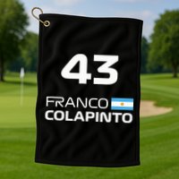 Races Formula Racing Franco Colapinto Golf Towel