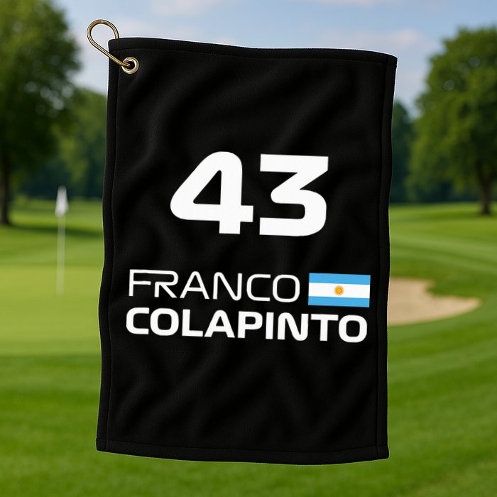 Races Formula Racing Franco Colapinto Golf Towel