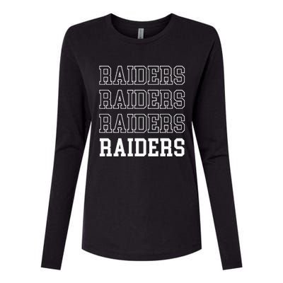 Raiders Fan Womens Cotton Relaxed Long Sleeve T-Shirt