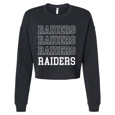 Raiders Fan Cropped Pullover Crew