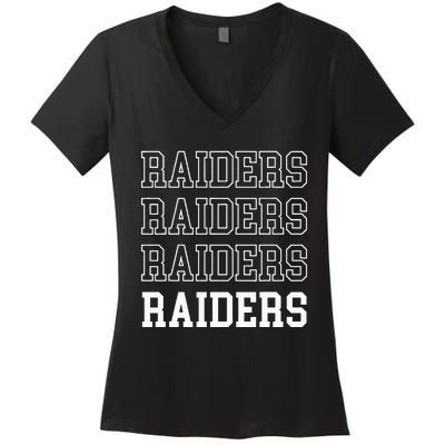 Raiders Fan Women's V-Neck T-Shirt