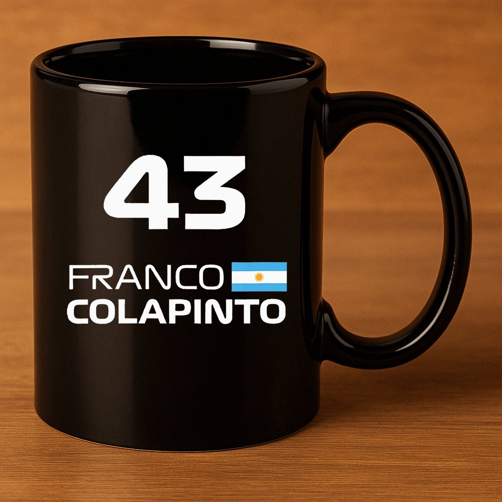 Races Formula Racing Franco Colapinto 11oz C Handle Ceramic Mug