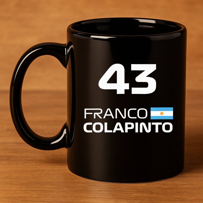 Races Formula Racing Franco Colapinto 11oz C Handle Ceramic Mug