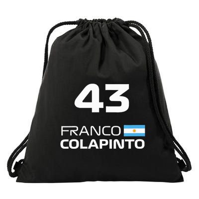 Races Formula Racing Franco Colapinto Drawstring Bag