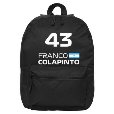 Races Formula Racing Franco Colapinto 16 in Basic Backpack