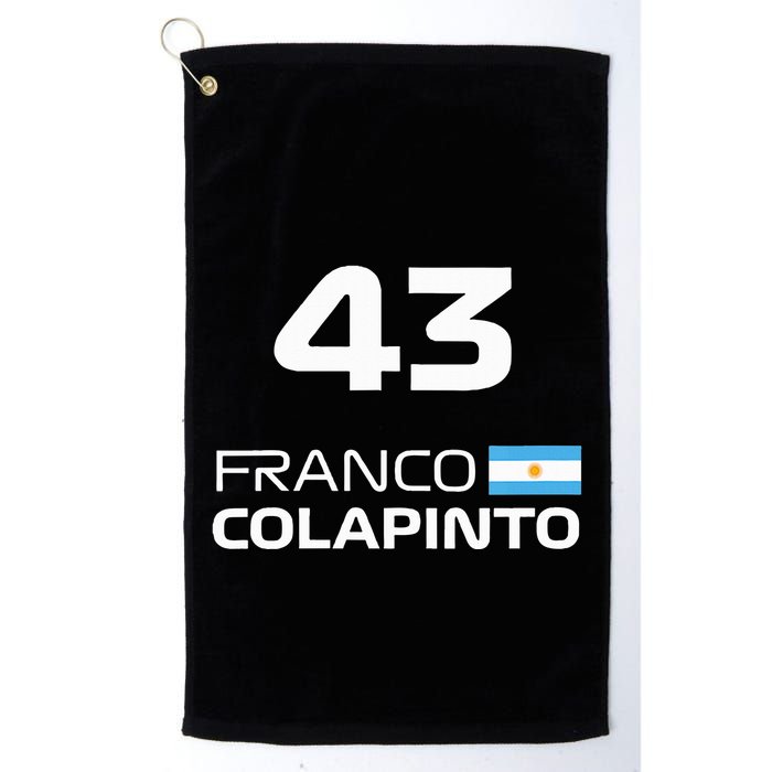 Races Formula Racing Franco Colapinto Golf Towel