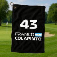 Races Formula Racing Franco Colapinto Golf Towel