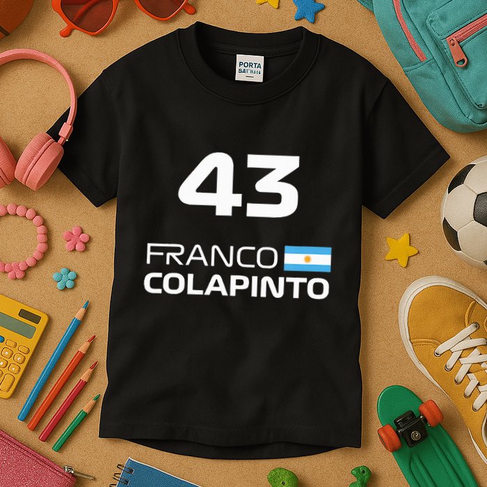 Races Formula Racing Franco Colapinto Kids T-Shirt