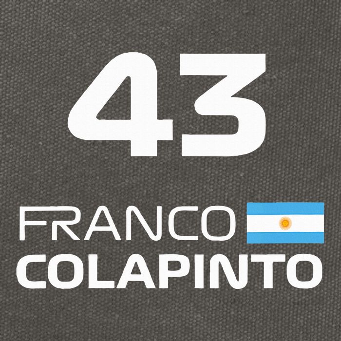 Races Formula Racing Franco Colapinto Cotton Canvas Backpack