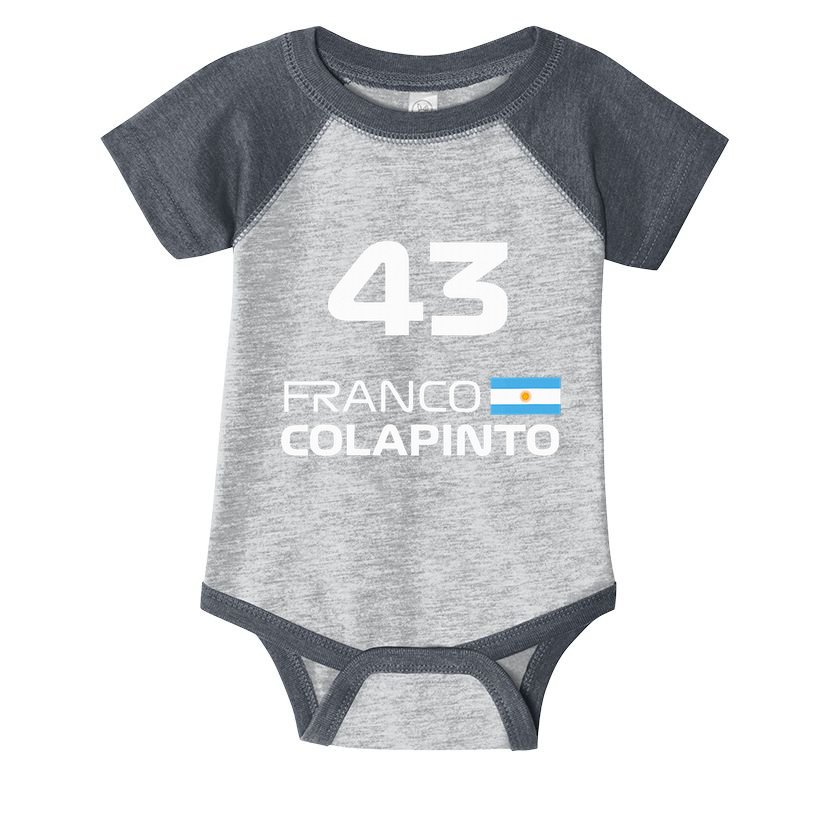 Races Formula Racing Franco Colapinto Infant Baby Jersey Bodysuit