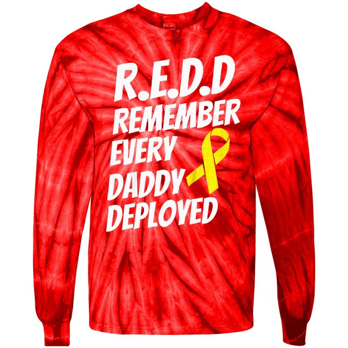 Red Friday Remember Everyone Deployed Military Gift Tie-Dye Long Sleeve Shirt