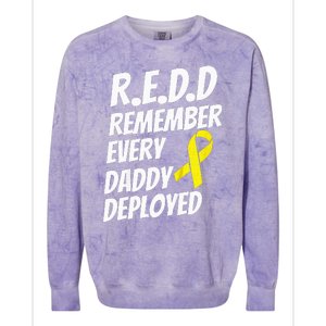 Red Friday Remember Everyone Deployed Military Gift Colorblast Crewneck Sweatshirt