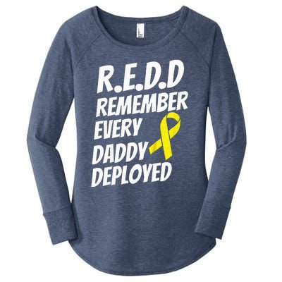 Red Friday Remember Everyone Deployed Military Gift Women's Perfect Tri Tunic Long Sleeve Shirt