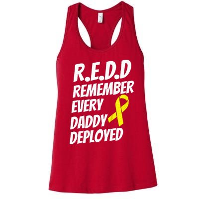 Red Friday Remember Everyone Deployed Military Gift Women's Racerback Tank