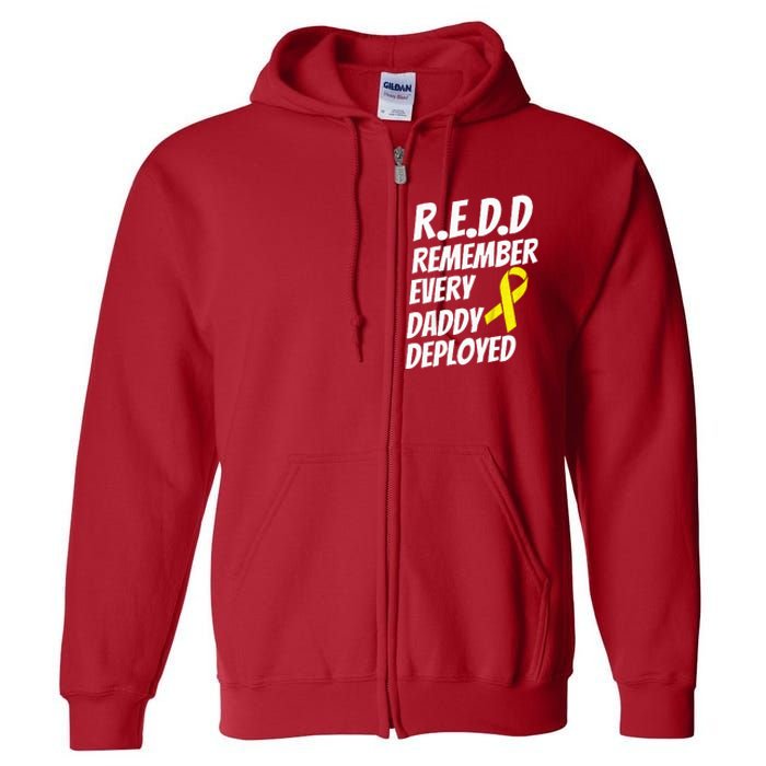 Red Friday Remember Everyone Deployed Military Gift Full Zip Hoodie