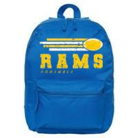 Rams Football Retro Vintage Stripes Gift 16 in Basic Backpack