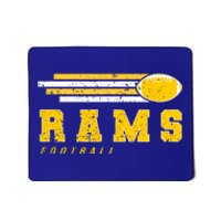 Rams Football Retro Vintage Stripes Gift Mousepad