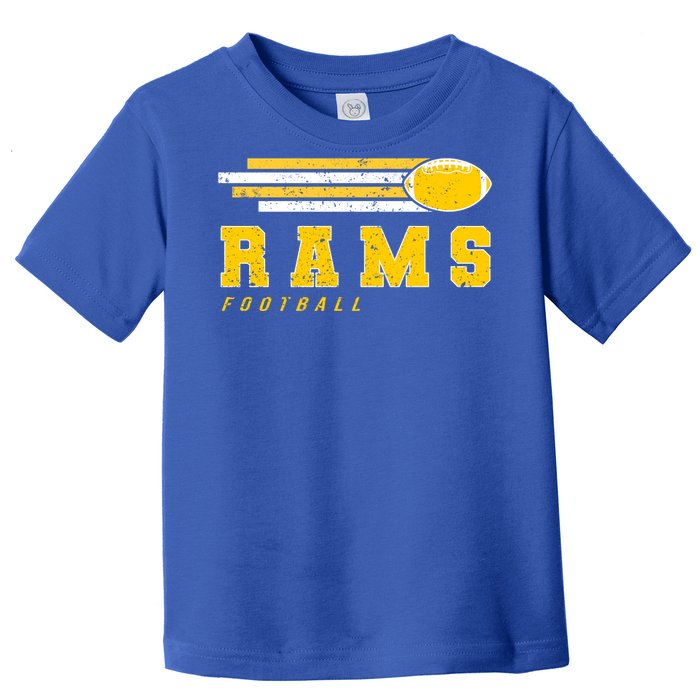 Rams Football Retro Vintage Stripes Gift Toddler T-Shirt