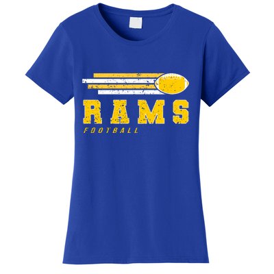 Rams Football Retro Vintage Stripes Gift Women's T-Shirt