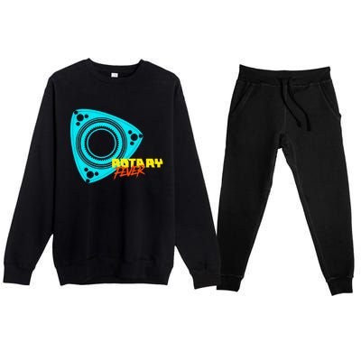 Rotary Fever Rotary Engine Gift Premium Crewneck Sweatsuit Set