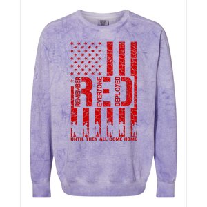 Red Friday Remember Everyone Deployed Hoodie Colorblast Crewneck Sweatshirt