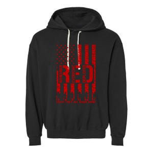 Red Friday Remember Everyone Deployed Hoodie Garment-Dyed Fleece Hoodie