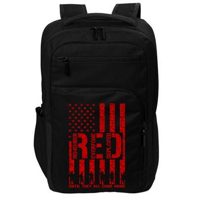 Red Friday Remember Everyone Deployed Hoodie Impact Tech Backpack