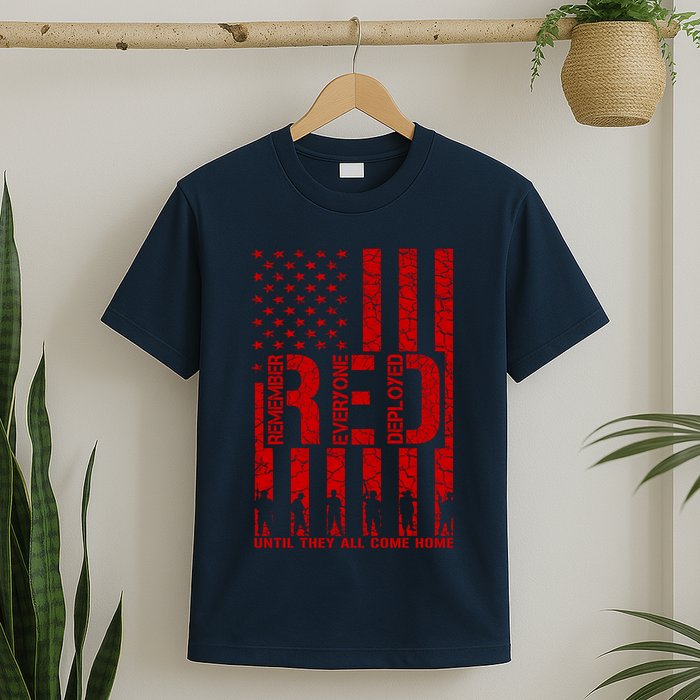 Red Friday Remember Everyone Deployed Hoodie T-Shirt