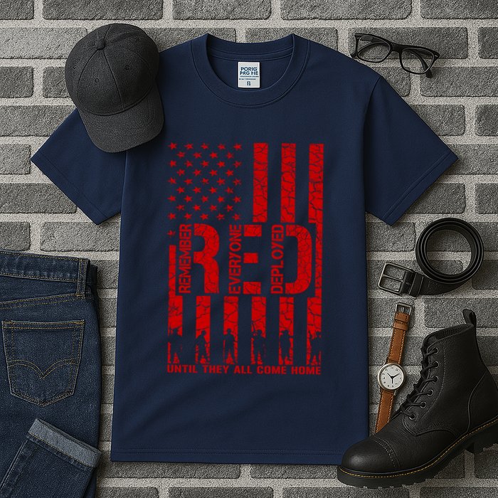 Red Friday Remember Everyone Deployed Hoodie Tall T-Shirt