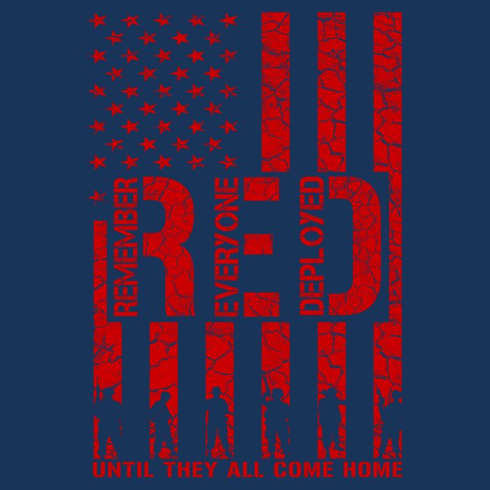 Red Friday Remember Everyone Deployed Hoodie 16 in Basic Backpack