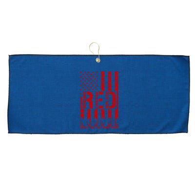 Red Friday Remember Everyone Deployed Hoodie Large Microfiber Waffle Golf Towel
