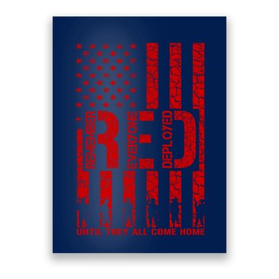 Red Friday Remember Everyone Deployed Hoodie Poster